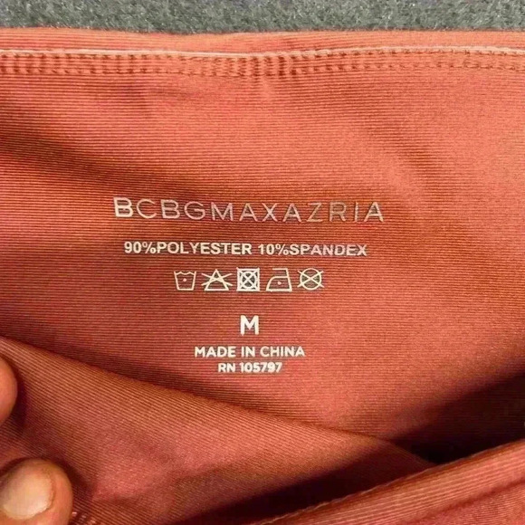 BCBGMAXAZRIA Peach Pink Ombré Leggings NWT Womens M Retail $98 cute comfy 0785 - Picture 5 of 11